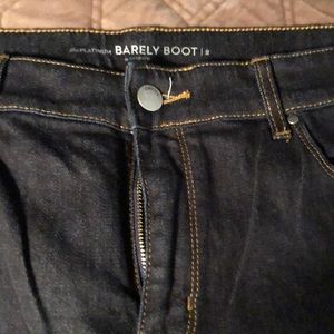 Chico’s Barely Bootcut dark wash jeans size 2